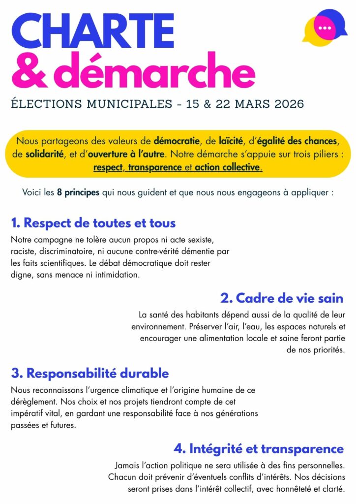 Saint philbert de grand lien, municipales 2026 - charte et démarche
