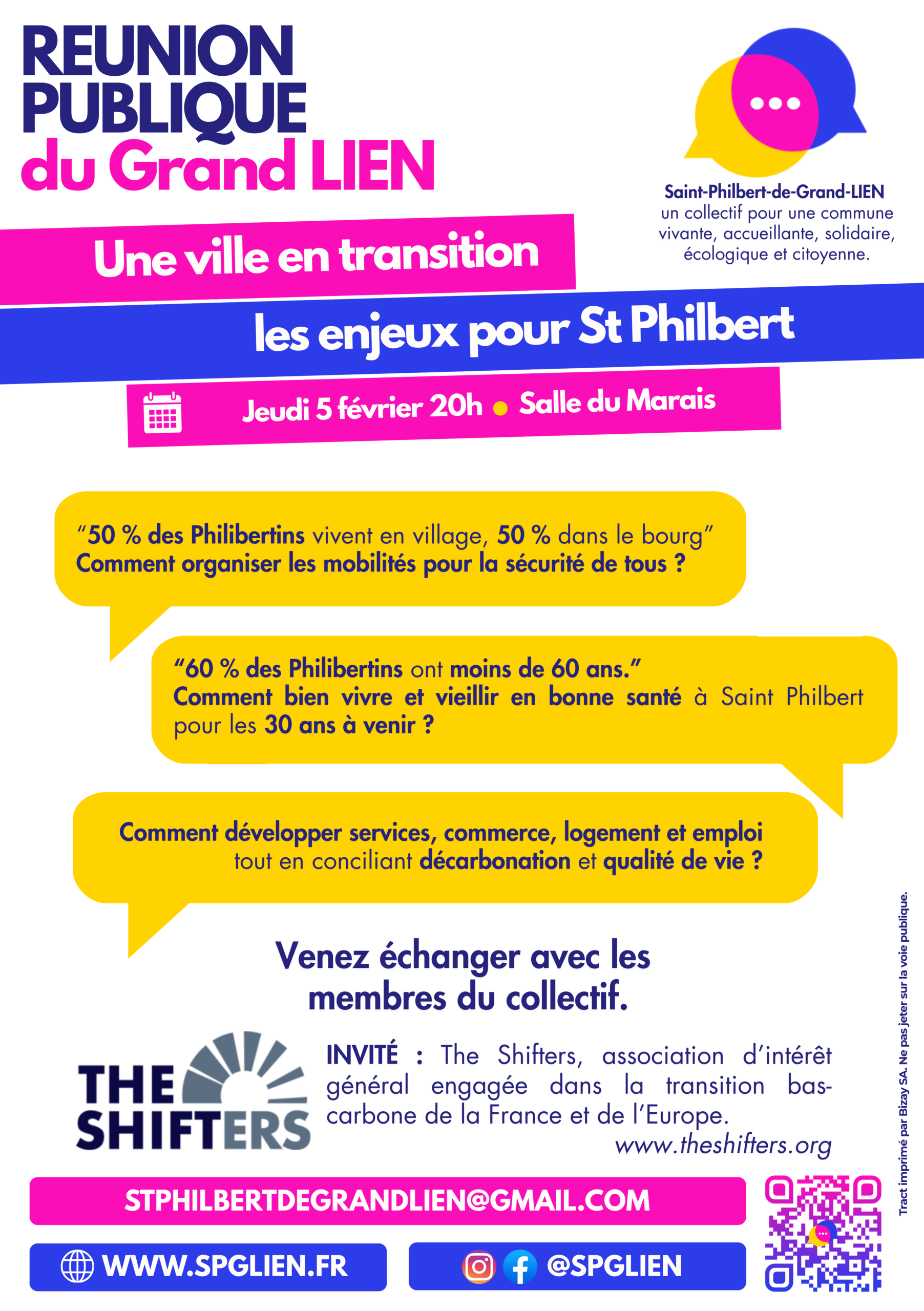 Saint Philbert – Municipales 2026 – réunion publique 05/02