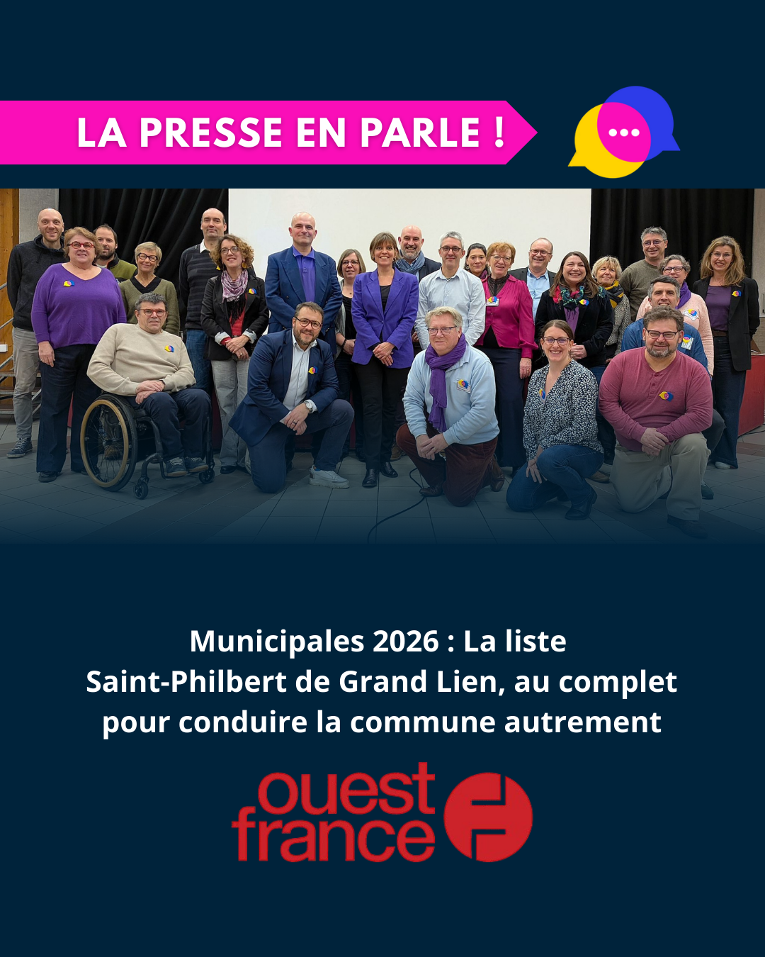 Saint-Philbert, la liste SPGLien aux municipales 2026!
